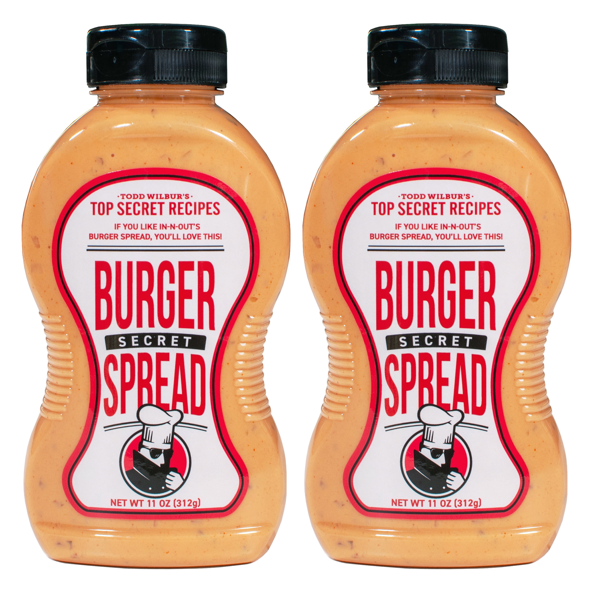 Todd Wilbur's Top Secret Burger Secret Spread (Like In-N-Out Burger Sauce) - Use on Burgers, Sandwiches, and Wraps - MSG & Gluten-Free, 11 Oz (Pack of 2)