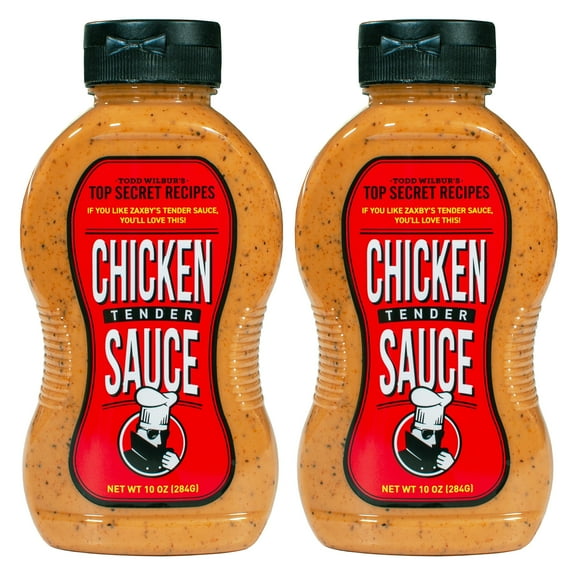 Todd Wilburs Top Secret Recipes Chicken Tender Sauce (Like Zaxby's Zax Sauce) - For Chicken, Shrimp & More - New 10 oz bottle (Pack of 2)