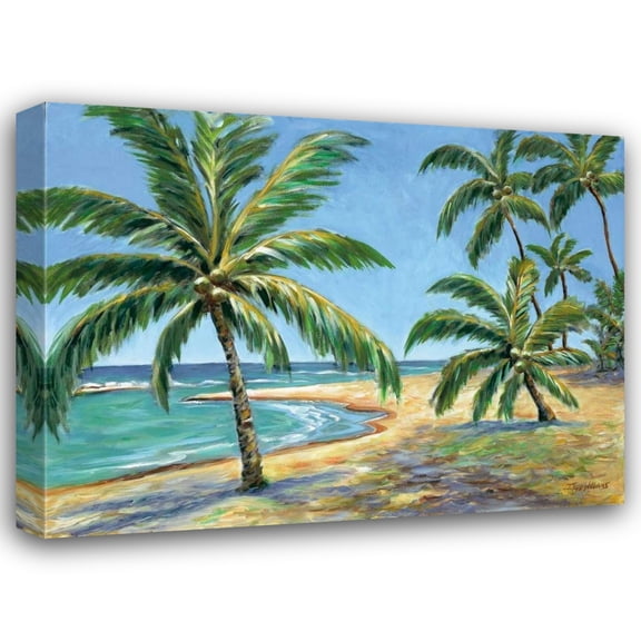 Todd Williams 24x19 Gallery Wrapped Canvas Wall Art Titled - Tropical Beach