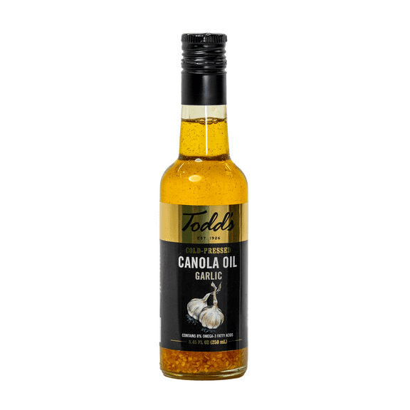 Todds Cold-Pressed Garlic Flavored Canola Oil