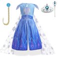 thumbnail image 1 of Todder Girls' Elsa Princess Costumes Halloween Snow Party Costume 12M-5T, 1 of 7