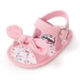 thumbnail image 1 of Toddle Girl Sandals Summer Crib Shoes Bowknot Soft Sole Infant Girls Princess Dress Flats First Walker Shoes, 1 of 5