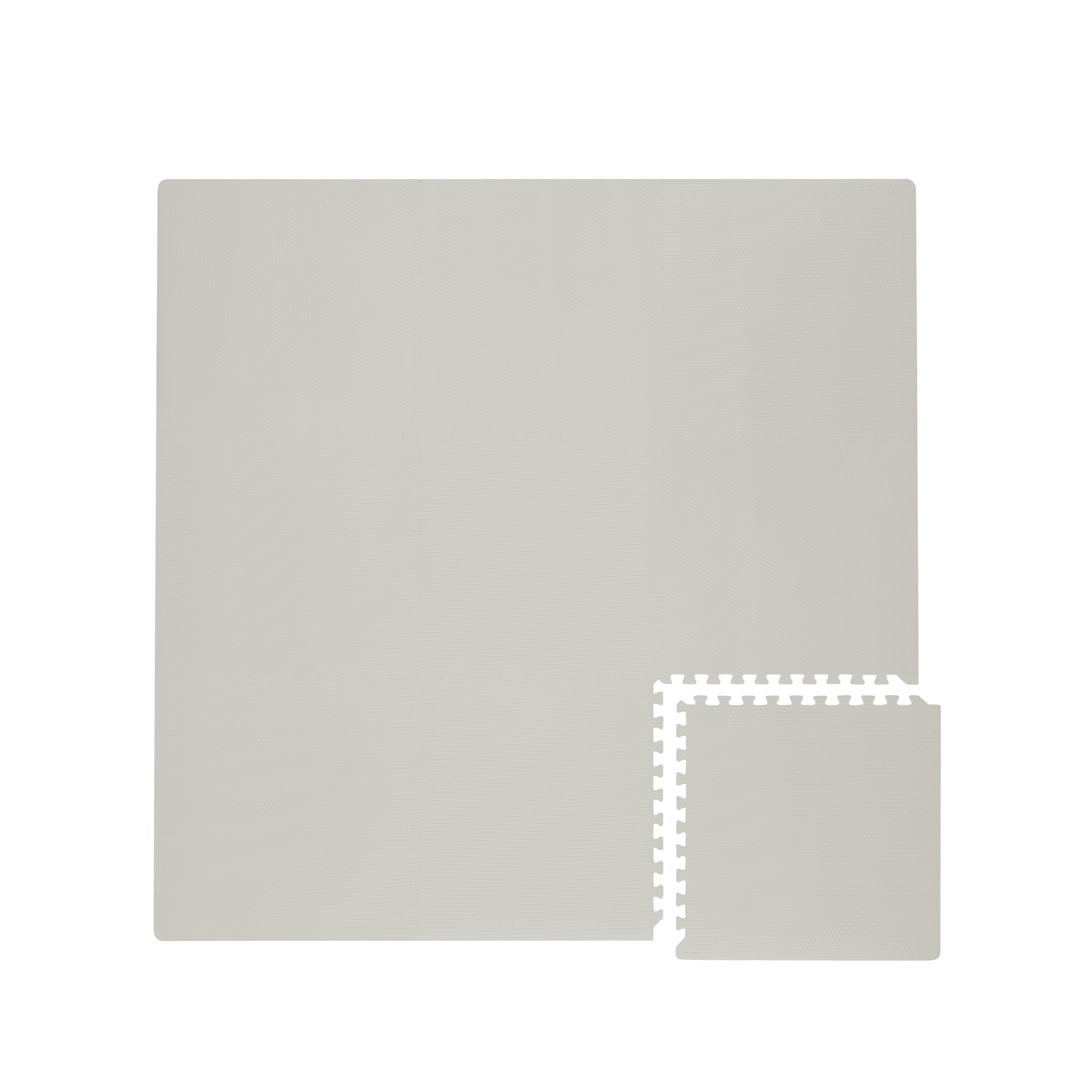 Toddlekind Stone Gray Non-Toxic Foam Play Mat 4.3 x 4.3 ft