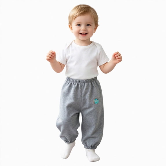 Toddler 2-3 Years Boys Cargo Joggers Pants Drawstring Jogging Pants Elastic Waist Trousers 6-12 Months 12-24 Months 2T 3T 4T 5T 6T 7T 8T 9T Children Grey School Uniform Pants