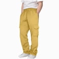 thumbnail image 1 of Toddler 3-4 Years Boys Casual Pants-Solid Color Soft Trousers-Sweatpants Set 6-12 Months 12-24 Months 2T 3T 4T 5T 6T 7T 8T 9T Children Gold Camping Pants, 1 of 6