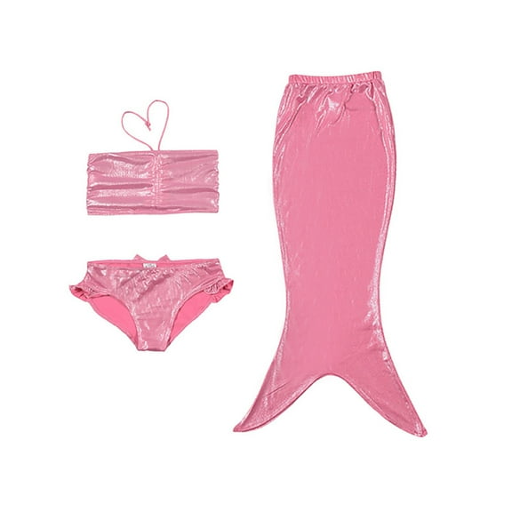 Toddler 3 Piece Bathing Suit Bikini Set Fish Tail Set Tween Swimsuit Girls Tankini for Teenagers 2-3 Years