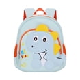 thumbnail image 1 of 3D Cartoon Dinosaur Backpack for Ages 3rd 4th 5th 6th Cushioned Shoulder Straps Soft Fabric Waterproof Play Daypack, 1 of 4