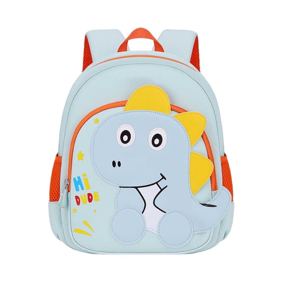 3D Cartoon Dinosaur Backpack for Ages 3rd 4th 5th 6th Cushioned Shoulder Straps Soft Fabric Waterproof Play Daypack