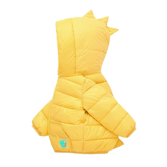 Toddler 3D Dinosaur Winter Coat Baby Boys Girls Puffer Jacket with Hood Lightweight Waterproof Down Coat Outerwear