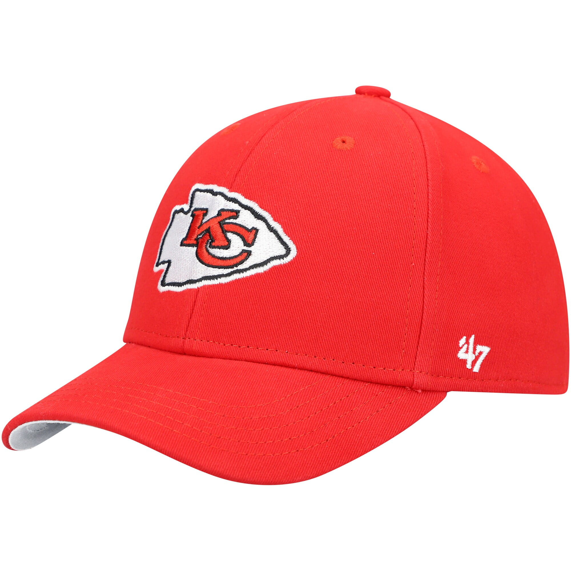 Toddler '47 Red Kansas City Chiefs Basic MVP Adjustable Hat - OSFA 