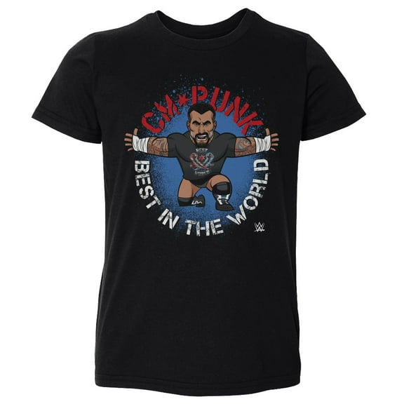 Toddler 500 Level Black CM Punk Big Shots Pose T-Shirt