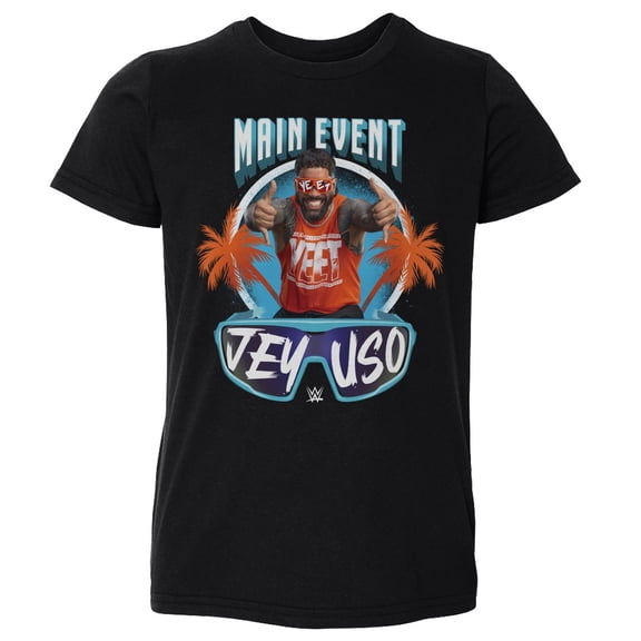 Toddler 500 Level Black Jey Uso Main Event Palms T-Shirt