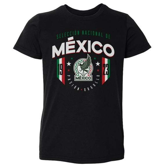 Toddler 500 Level Black Mexico National Team 1923 T-Shirt