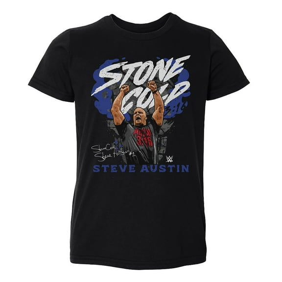 Toddler 500 Level Black "Stone Cold" Steve Austin Pose T-Shirt