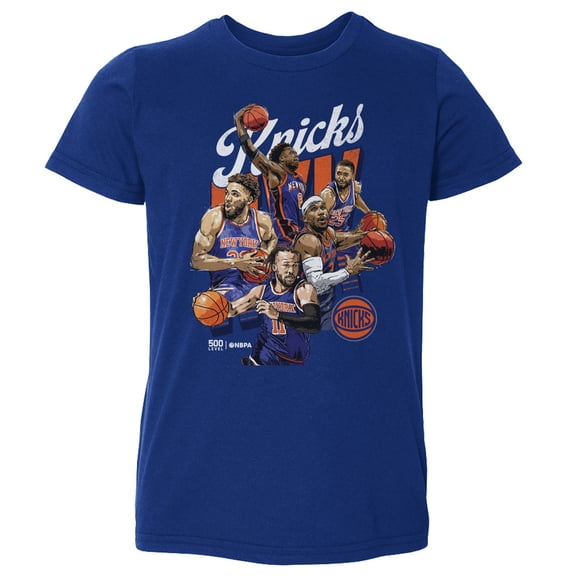 Toddler 500 Level Blue New York Knicks Starting 5 T-Shirt