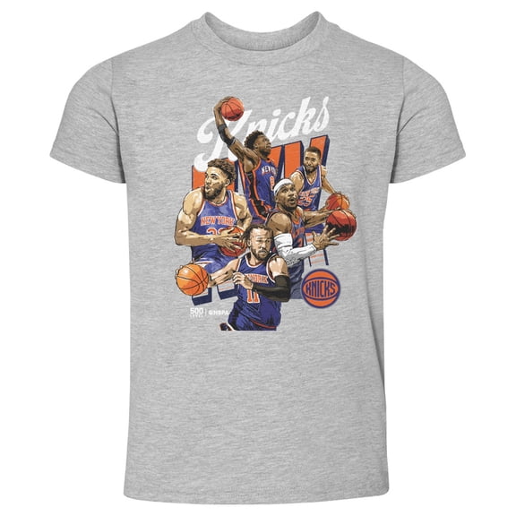 Toddler 500 Level Heather Gray New York Knicks Starting 5 T-Shirt