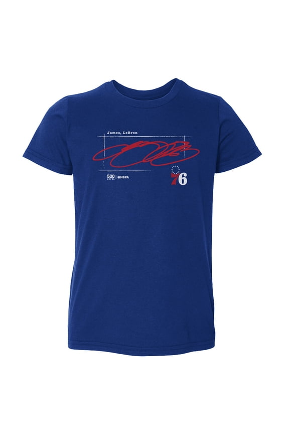 Toddler 500 Level LeBron James Royal Philadelphia 76ers Signature T-Shirt