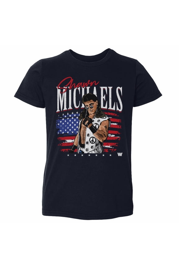 Toddler 500 Level Navy Shawn Michaels American Flag T-Shirt