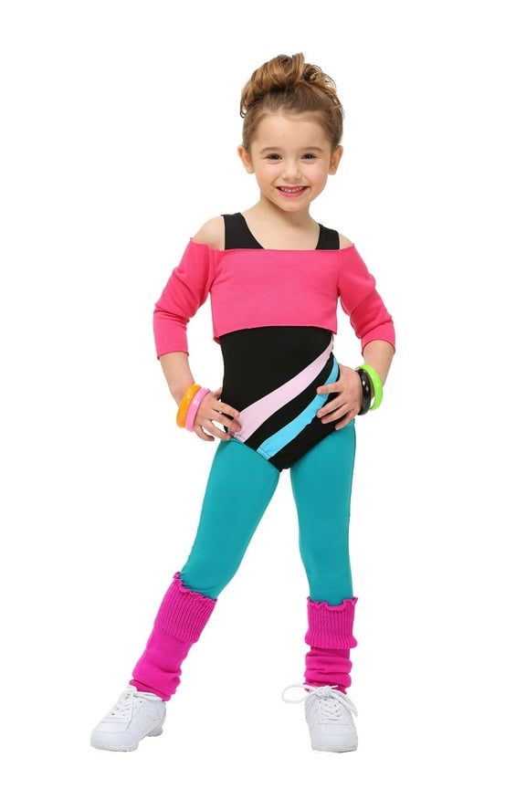 Toddler 80's Workout Girl Costume