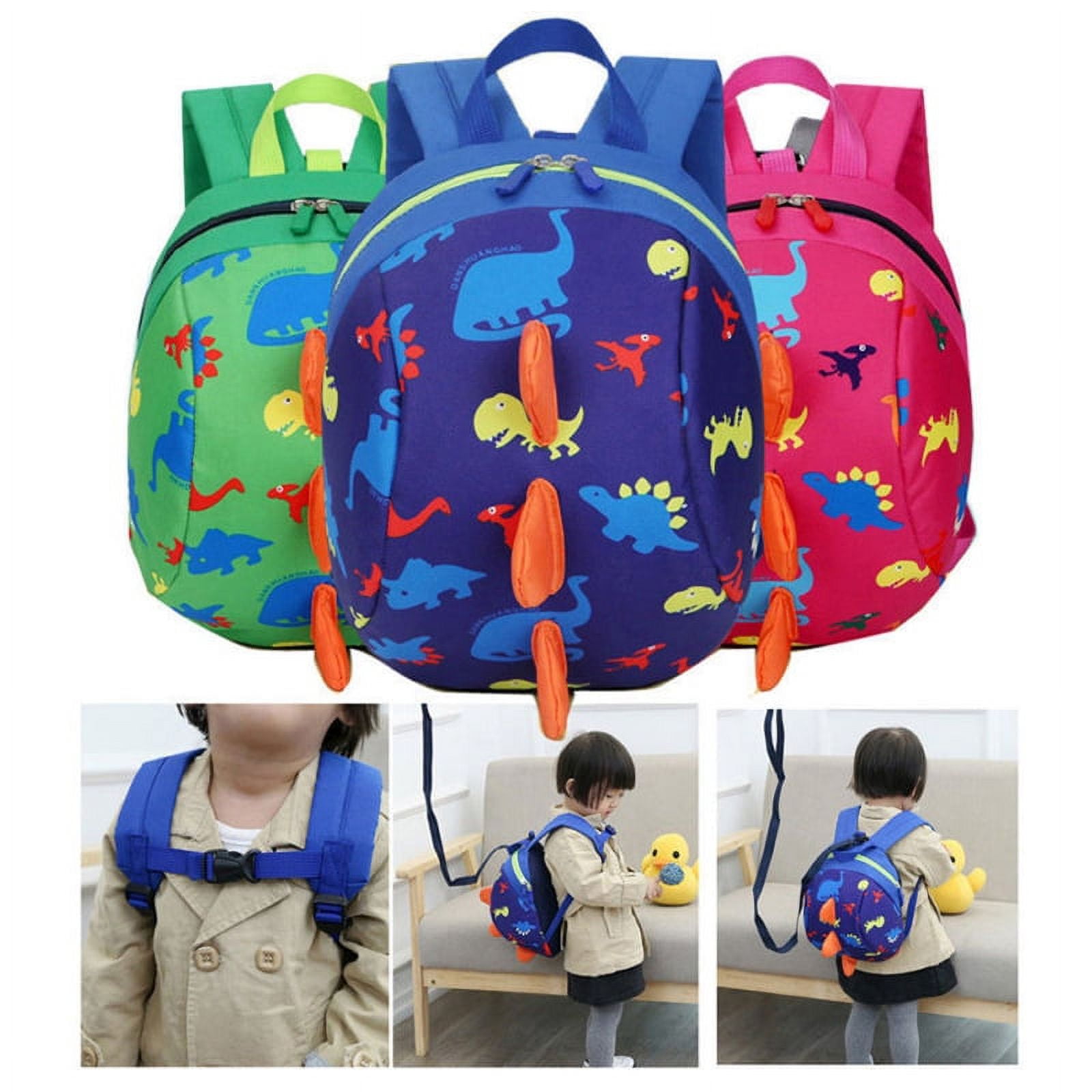Toddler AntiLost Dinosaur Backpack Safety Walking Harness Leash For ...