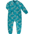 thumbnail image 1 of Toddler Aqua Miami Dolphins Allover Print Raglan Full-Zip Jumper, 1 of 1