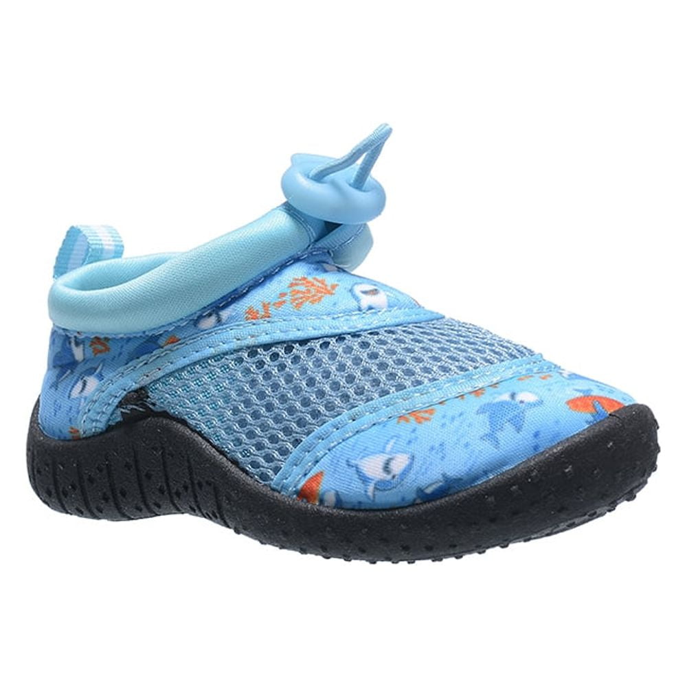 Cute Walk by Babyhug Slip On Water Shoes Shark Print - Navy main image 0