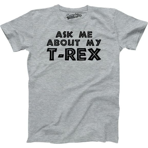 Toddler Ask Me About My Trex T Shirt Funny Cool Dinosaur Flip Humor Tee for Kids