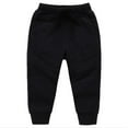 thumbnail image 1 of Toddler Baby Baggy Sweatpants Pull On School Jogger Pants Boys Girls Solid Elastic Waist Athletic Trousers with Pockets, 1 of 4