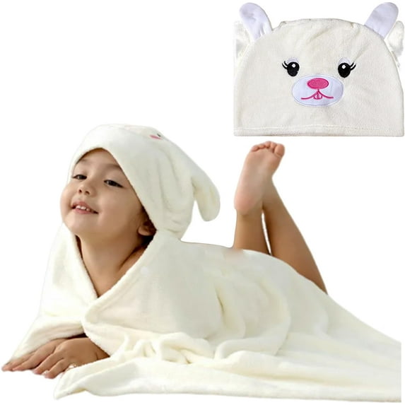 Toddler Baby Bath Towels with Hood 27.5"X55" Soft Hooded Bath Towel Ultra Absorbent Bath Towel for Newborn Boys Girls, Babies, Toddlers and Kids Shower Towel Gifts