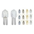 thumbnail image 1 of Toddler Baby Boy Christening Baptism White Paisley Suit Stole Mary Maria Sm-7, 1 of 3