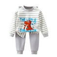 thumbnail image 1 of Toddler Baby Boy Clothes Dinosaur Long Sleeve Pullover Top and Long Pants Cotton Lounge Set Fashion Girls Fall Outfits 0-8Years, 1 of 3