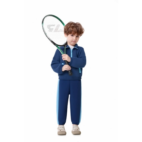 Toddler Baby Boy Clothes Fleece Feel Long Sleeve Sweatshirt+Pants Fall Winter Outfits 2pcs Sweatsuit Set 1-5T