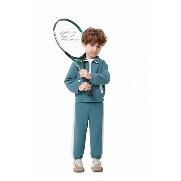 Toddler Baby Boy Clothes Fleece Feel Long Sleeve Sweatshirt Pants Fall Winter Outfits 2pcs Sweatsuit Set 1-5T