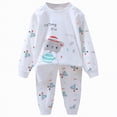 thumbnail image 1 of Toddler Baby Boy Clothes Girl Fall Winter Cute Long Sleeve Stretch Waistband 3T 4T 5T Sleepwear Set 2-Pieces, 1 of 7