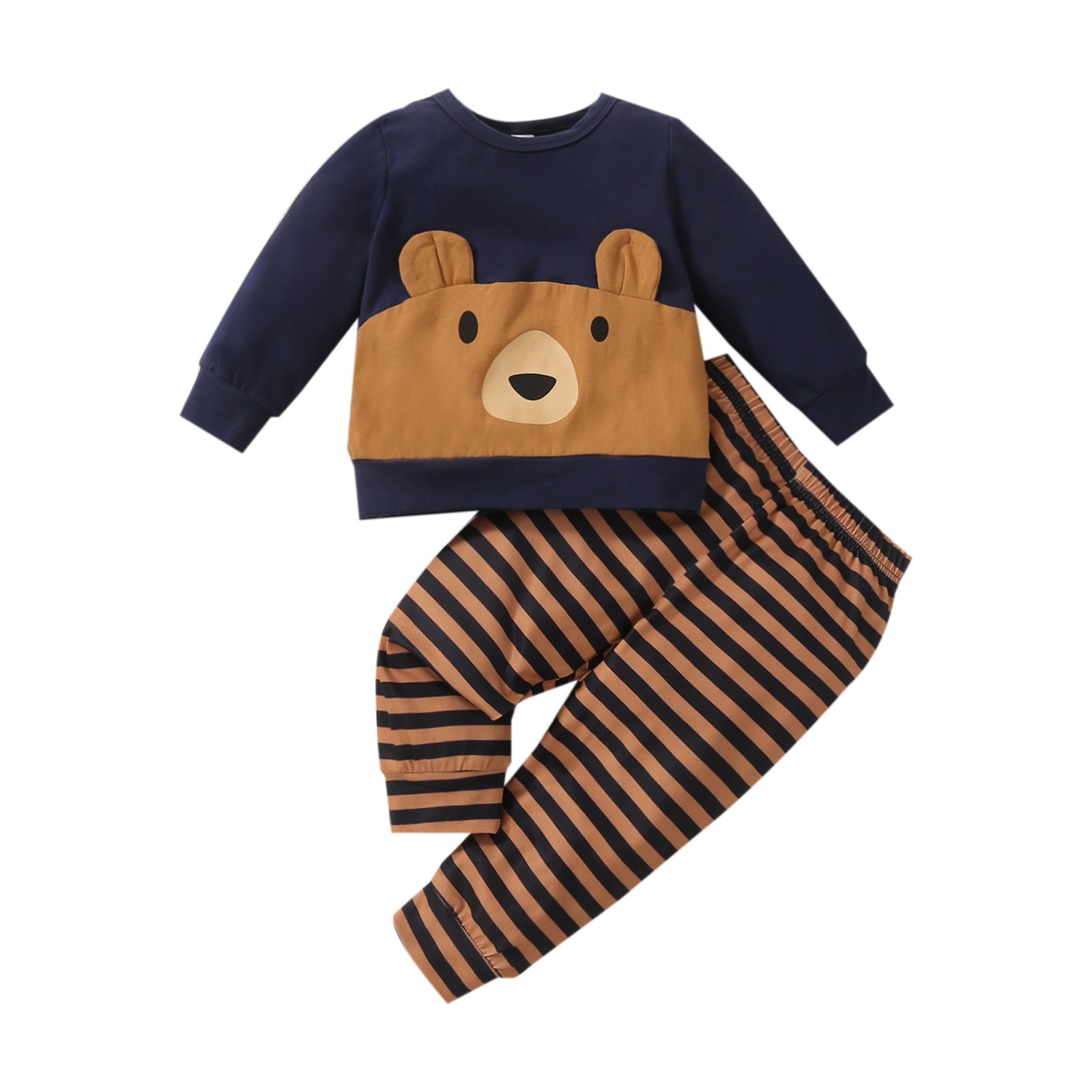 Toddler Baby Boy Clothes Outfit Fall Winter Long Sleeve Cartoon Top