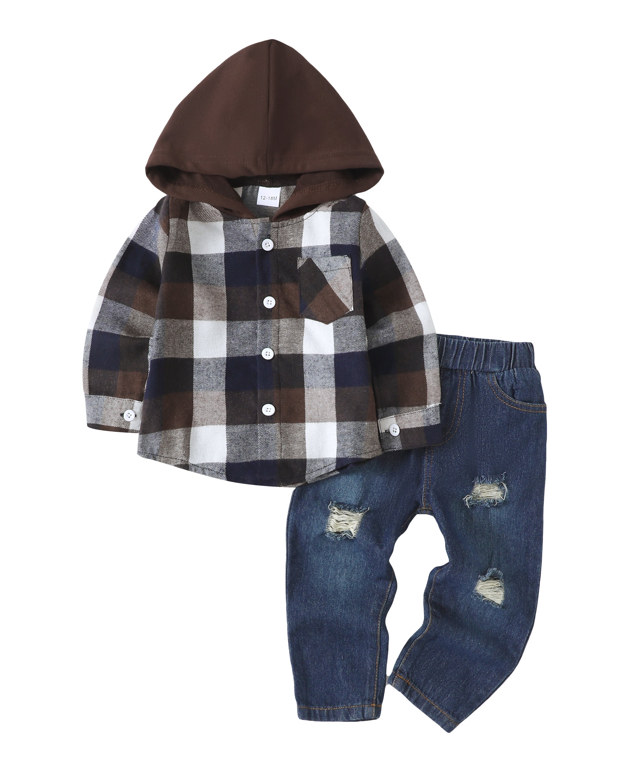 Toddler Baby Boy Clothes Outfits Baby Boy Sweatshirt Denim Jeans Fall