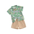 thumbnail image 1 of Toddler Baby Boy Easter Day Outfit Bowtie Short Sleeve Shirt Top and Shorts Easter Gentleman Set, 1 of 9