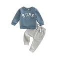 thumbnail image 1 of Chengji Chengchuan Toddler Casual Long Sleeve Sweatshirt and Joggers Outfit Set, 1 Pack, 1 of 10