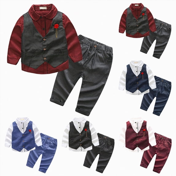 Toddler Baby Boy Fall Winter Clothes Long Sleeve Crewneck Pullover Sweatshirt Jogger Pants Set 2Pcs Contrast Outfit 6-12 Months 12-24 Months 2T 3T 4T 5T 6T 7T 8T 9T Children(Black,6-7 Years)