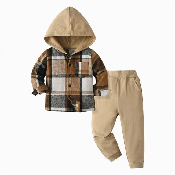 Toddler Baby Boy Fall Winter Outfit Letter Print Sweatshirt Solid Color Pant Little Dude Baby Fall Winter Clothes Kaprioy