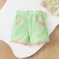 thumbnail image 1 of Toddler Baby Boy Gingham Shorts Vintage Plaid Print Linen Boxer Shorts with Pockets Infant Summer Checkered Biker Shorts, 1 of 3