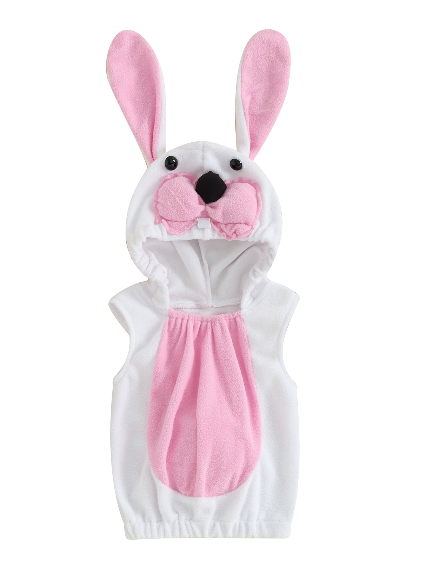 Toddler Baby Boy Girl Bunny Costume Fleece Tank Tops Cute