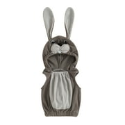 MILDSOWN Toddler Baby Boy Girl Bunny Costume Fleece Tank Tops Cute Sleeveless Hooded Vest Halloween Easter Outfit