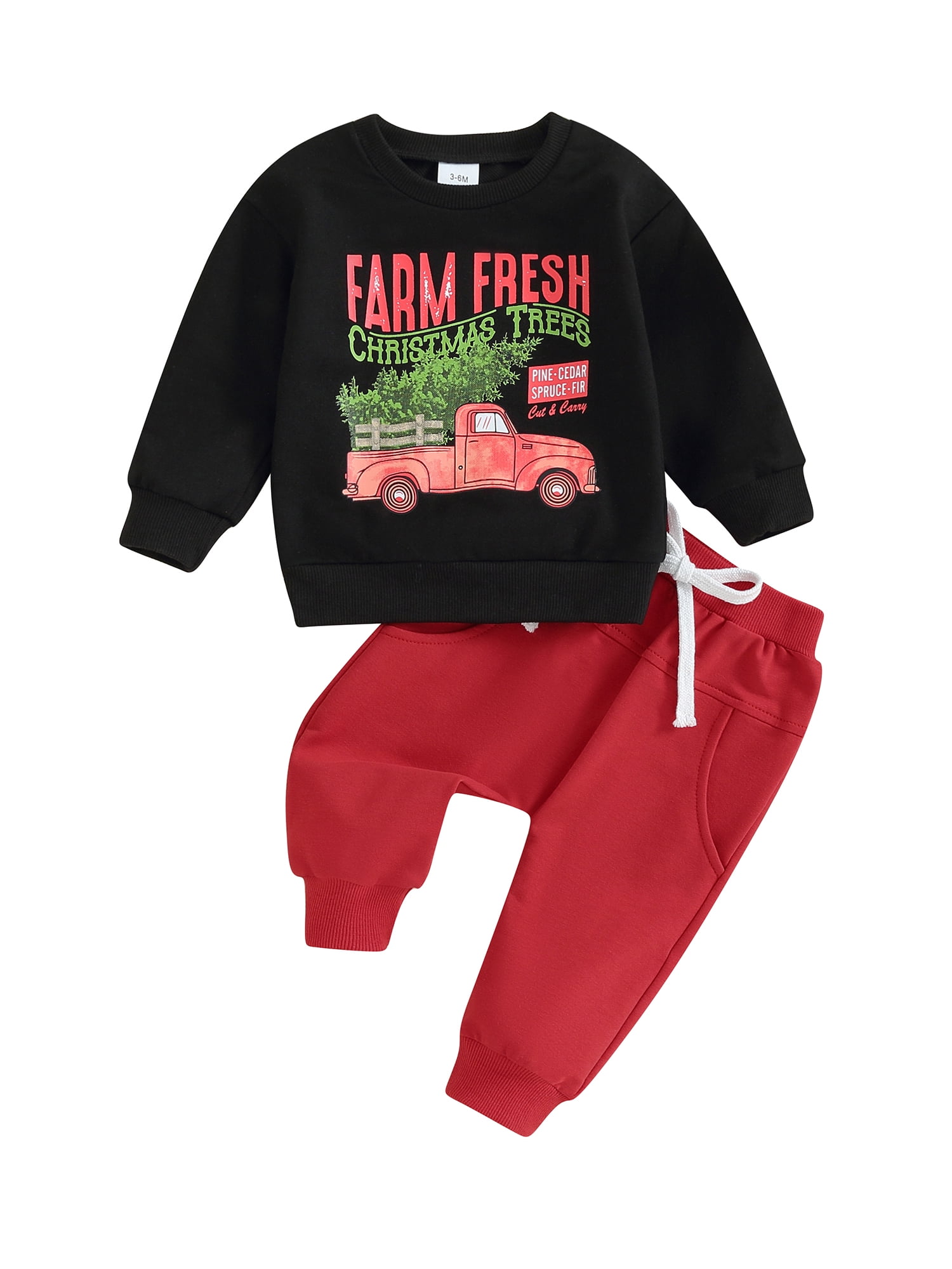 Toddler Baby Boy Girl Christmas Outfit Infant My First Christmas