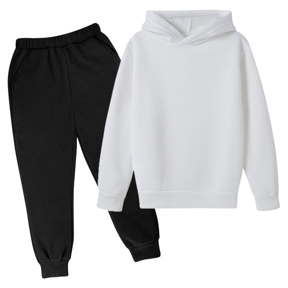 Toddler Baby Boy Girl Clothes Solid Tshirt Long Sleeve Top Pants 2pcs Summer Baby Outfit Set Sweatsuit