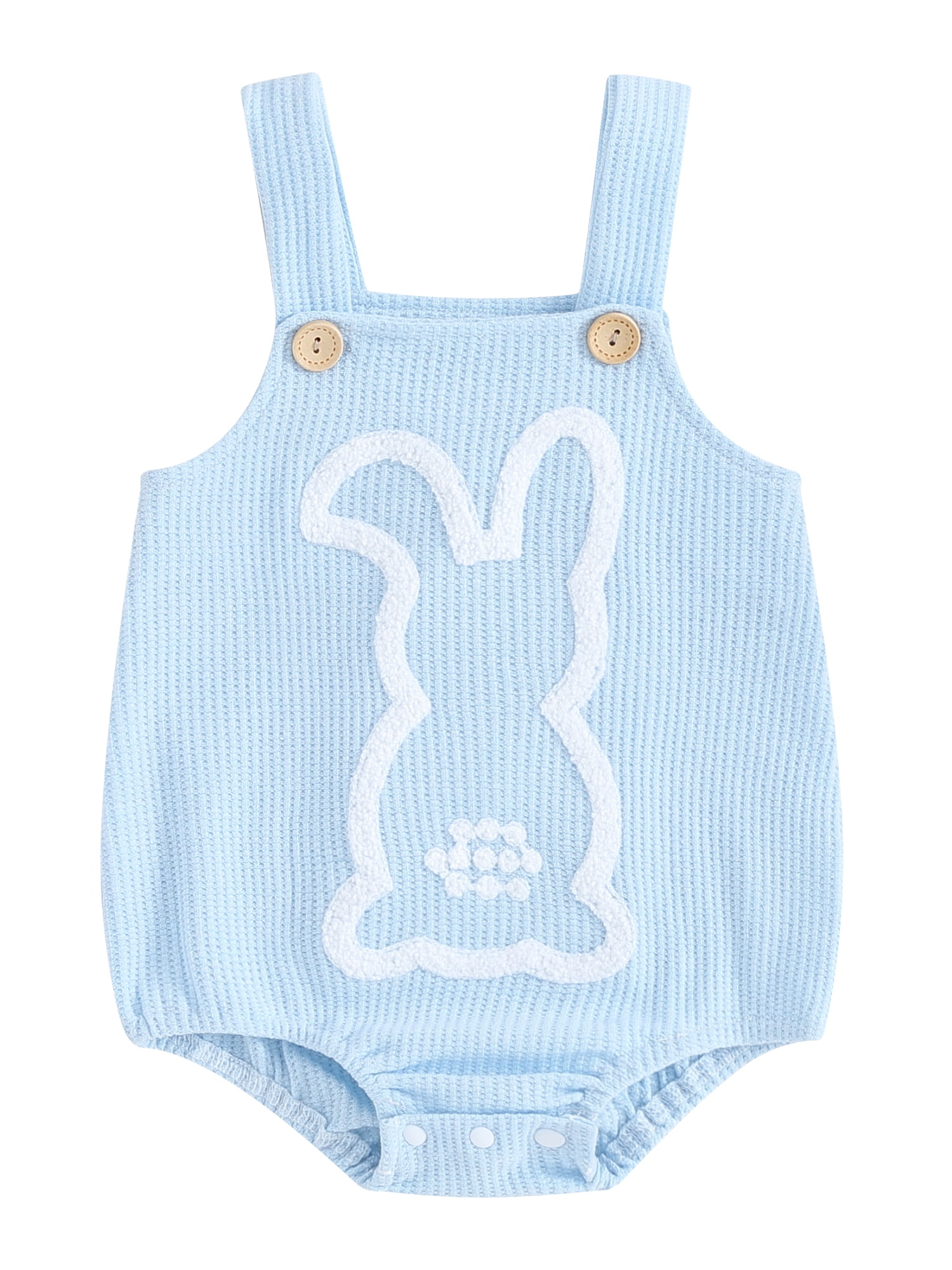 Toddler Baby Boy Girl Easter Outfit Tank Top Romper Sleeveless Button