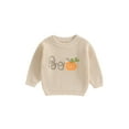 thumbnail image 1 of Toddler Baby Boy Girl Halloween Sweater Knit Chunky Pumpkin Sweaters Oversized Pullover Sweatshirt Tops Fall Winter Clothes, 1 of 8