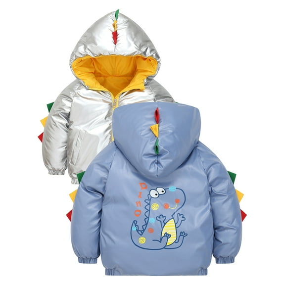 Toddler Baby Boy Girl Jacket Winter Shine Outerwear Outfit Puffer Coat 1-7Y