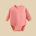 thumbnail image 1 of Toddler Baby Boy Girl Jumpsuit Cotton One Piece Bubble Romper Top Oversized Long Sleeve Crewneck Sweatshirt Velvet Fabric Infant Clothes, 1 of 3