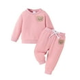 thumbnail image 1 of Toddler Baby Boy Girl Sweatshirt and Pants Set Fall Winter Bear Jogger Pants Outfit Suit 9M-5Y, 1 of 5